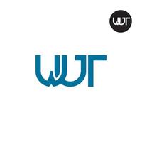 lettre wut monogramme logo conception vecteur
