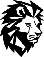 lion, noir et blanc vecteur illustration