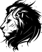 lion, noir et blanc vecteur illustration