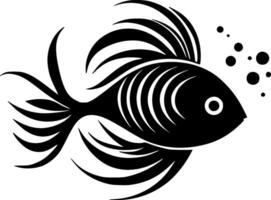 poisson - minimaliste et plat logo - vecteur illustration