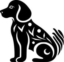 chien - minimaliste et plat logo - vecteur illustration