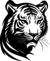 tigre, noir et blanc vecteur illustration