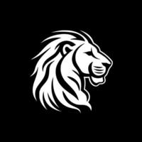 Lion - minimaliste et plat logo - vecteur illustration