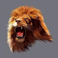 illustration vectorielle de tête de lion vecteur