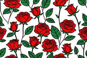 rouge des roses vecteur art