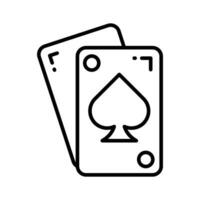vérifier cette magnifiquement conçu icône de en jouant cartes dans branché style vecteur
