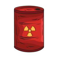 illustration de radioactif baril vecteur