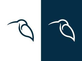 création de logo d'oiseau vecteur