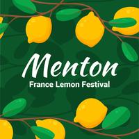 menton france fête du citron vecteur