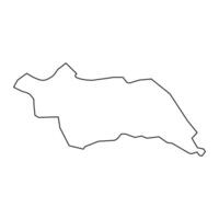 famagouste district carte, administratif division de république de Chypre. vecteur illustration.