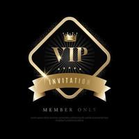 invitations vip de luxe et arrière-plans de coupon vecteur