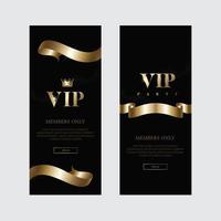 invitations vip de luxe et arrière-plans de coupon vecteur