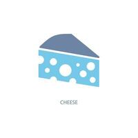 fromage concept ligne icône. Facile élément illustration. fromage concept contour symbole conception. vecteur