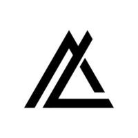 Al logo monogramme conception illustration vecteur