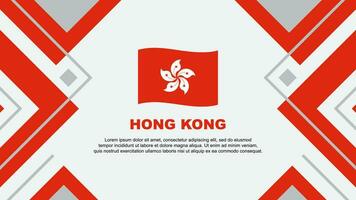 Hong kong drapeau abstrait Contexte conception modèle. Hong kong indépendance journée bannière fond d'écran vecteur illustration. Hong kong illustration
