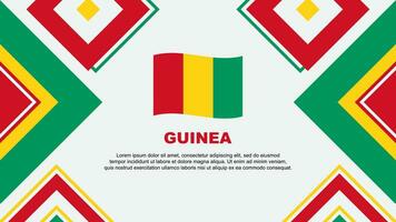 Guinée drapeau abstrait Contexte conception modèle. Guinée indépendance journée bannière fond d'écran vecteur illustration. Guinée indépendance journée