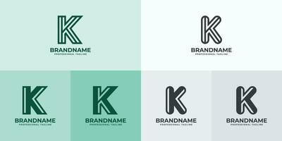 moderne lettre k logo ensemble, adapté pour affaires avec k ou kk initiales vecteur