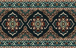 coloré ornemental vecteur conception pour tapis, tapis, yoga tapis. géométrique ethnique clipart. arabe ornemental tapis avec décoratif éléments.persan tapis,