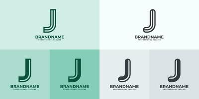 moderne lettre j logo ensemble, adapté pour affaires avec j ou jj initiales vecteur