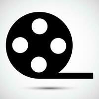 Signe de symbole icône film vidéo isoler sur fond blanc, illustration vectorielle eps.10 vecteur