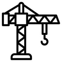 la logistique grue objet vecteur illustration