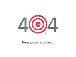 Erreur 404 page ne pas a trouvé vecteur