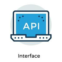 concepts d'API à la mode vecteur