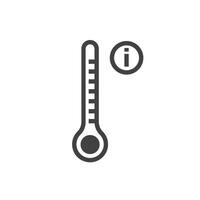 plus de chaleur indicateur icône vecteur élément conception modèle