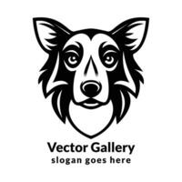 Loup ancien logo vecteur illustration