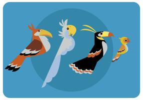 Vecteur Clipart Oiseaux