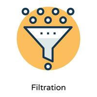 concepts de filtration à la mode vecteur