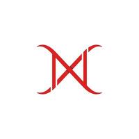 initiale lettre mx typographie logo conception vecteur