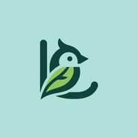 l oiseau logo vecteur