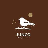 animal Junco Naturel logo vecteur icône silhouette rétro branché