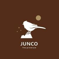 animal Junco Naturel logo vecteur icône silhouette rétro branché