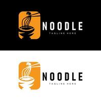 ramen nouille logo Facile nouille et bol conception inspiration chinois nourriture modèle illustration vecteur
