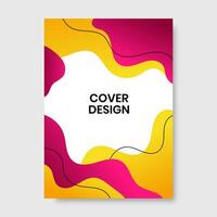 pente coloré abstrait formes couverture conception. vecteur illustration
