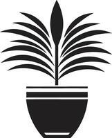 verdure gloire plante logo conception flore fleurir emblématique plante icône vecteur