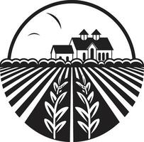 récolte teintes agriculture logo vecteur symbole agraire héritage agriculture logo vecteur graphique