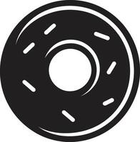 pâteux délice logo vecteur icône sucré tourbillonne Donut emblème conception