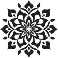serein symétrie iconique mandala vecteur spirituel tourbillonne mandala emblème icône