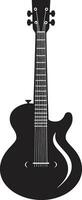 accord chroniques guitare icône vecteur symbole rythmique rêverie guitare logo vecteur art