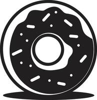 vitré la bonté Donut logo conception saupoudrer spectacle Donut iconique emblème vecteur