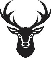 région sauvage majesté cerf tête iconique symbole symbolique cerf cerf tête logo vecteur conception