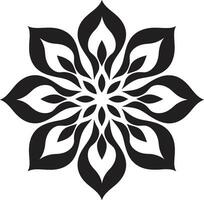 mystique médaillon mandala emblématique conception radiant tourner logo vecteur mandala