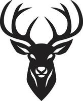 symbolique cerf cerf tête logo conception vecteur Naturel élégance cerf tête vecteur ouvrages d'art