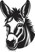 mule majesté âne logo vecteur noble harceler emblématique conception