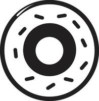 tentant traite Donut icône vecteur sucré sensation Donut logo conception
