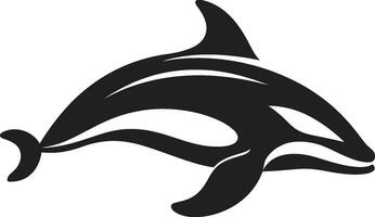 Profond bleu hymne logo vecteur icône serein sirène baleine emblème conception