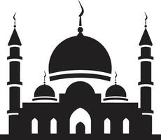 éthéré élégance mosquée logo vecteur céleste havre emblématique mosquée icône